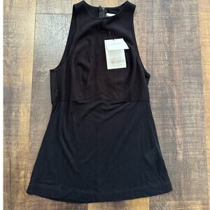 NWT Dion Lee Black Bonded Tank Top Size 2